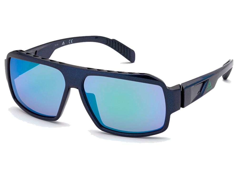 Lentes de sol deportivos Adidas color azul con cristales espejados