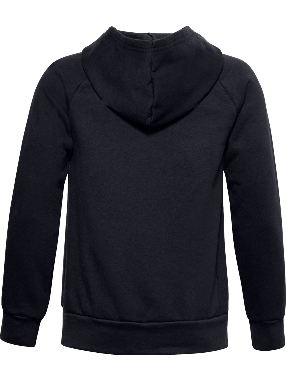 Sudadera negra con capucha y logotipo de Under Armour en color plateado en el pecho para niño.