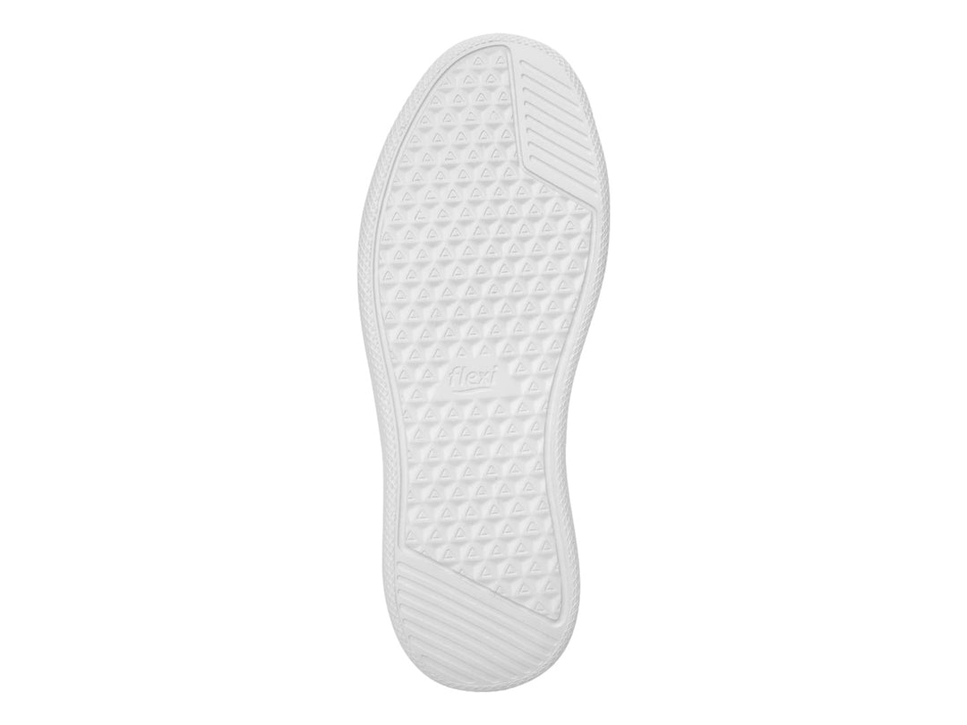 Tenis Flexi Griezmann para Hombre en color blanco con detalle gris en el talón.