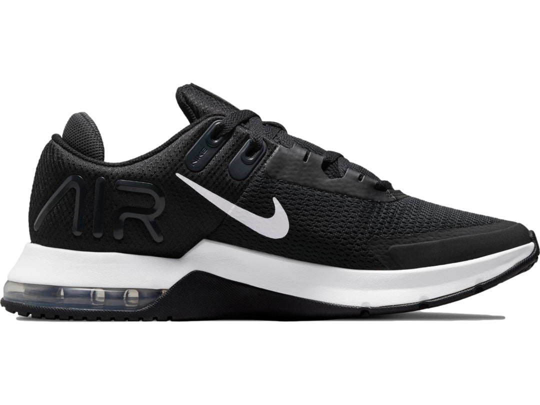 Tenis Nike Air Max Alpha Trainer 4 para hombre en color negro con suela blanca.