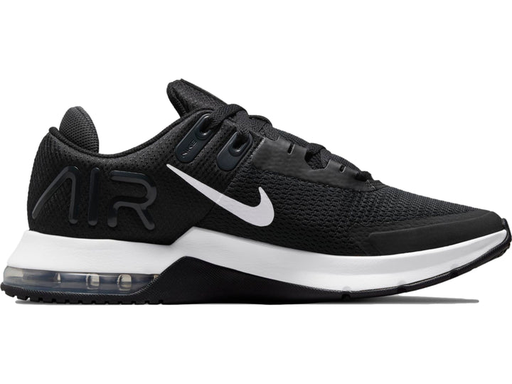 Tenis Nike Air Max Alpha Trainer 4 para hombre en color negro con suela blanca.