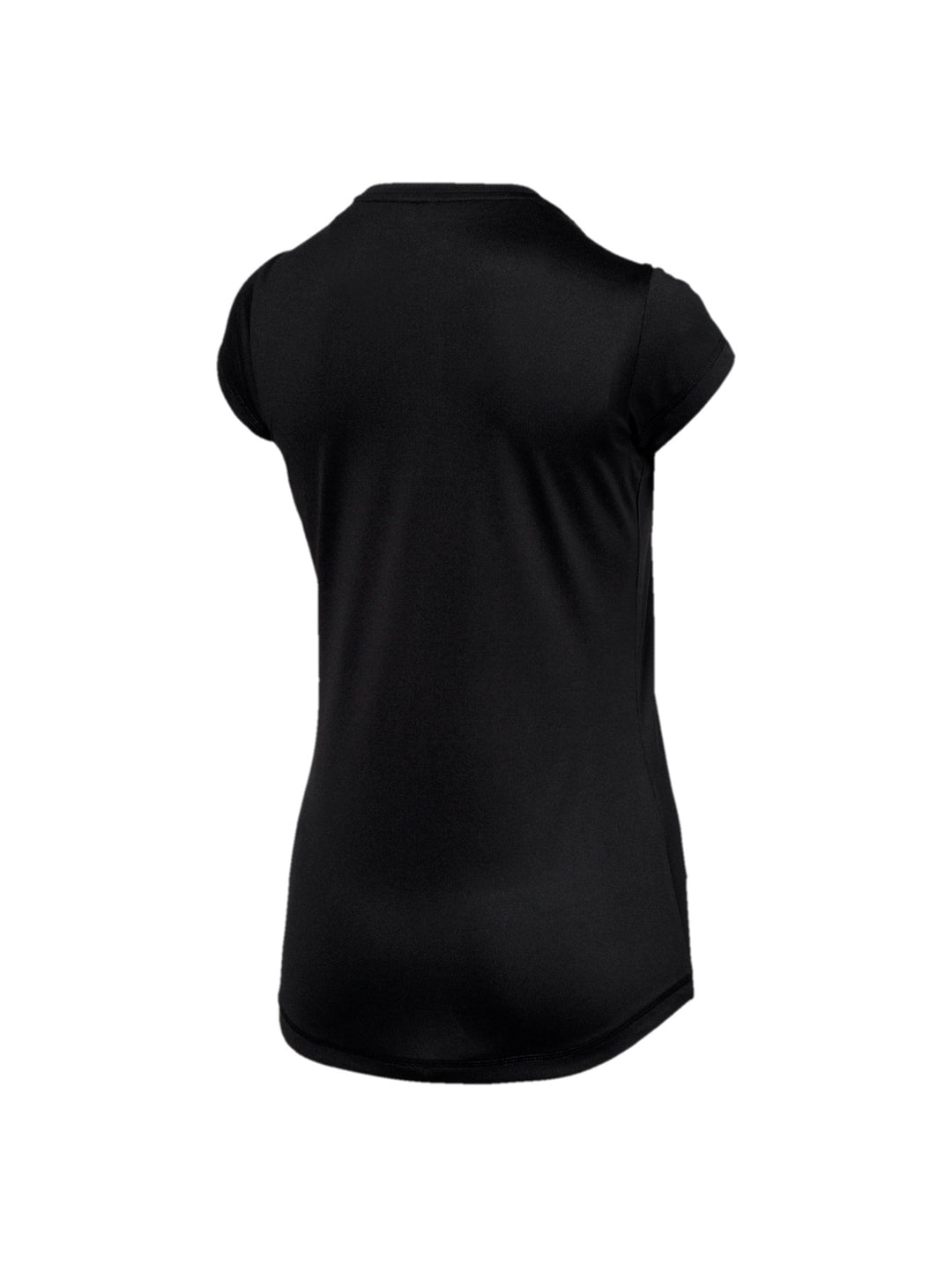 Camiseta deportiva PUMA Active Tee de color negro con logotipo blanco en el pecho.