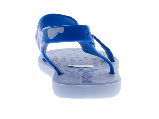 Sandalia azul de Ipanema para niño con diseño de Mickey Mouse y correa ajustable.
