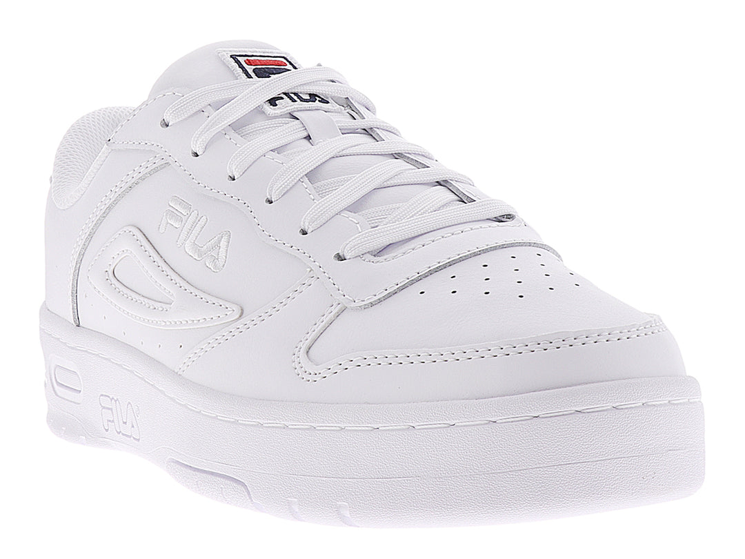 Tenis FILA LNX-100 Blancos con Detalles Azul y Rojo