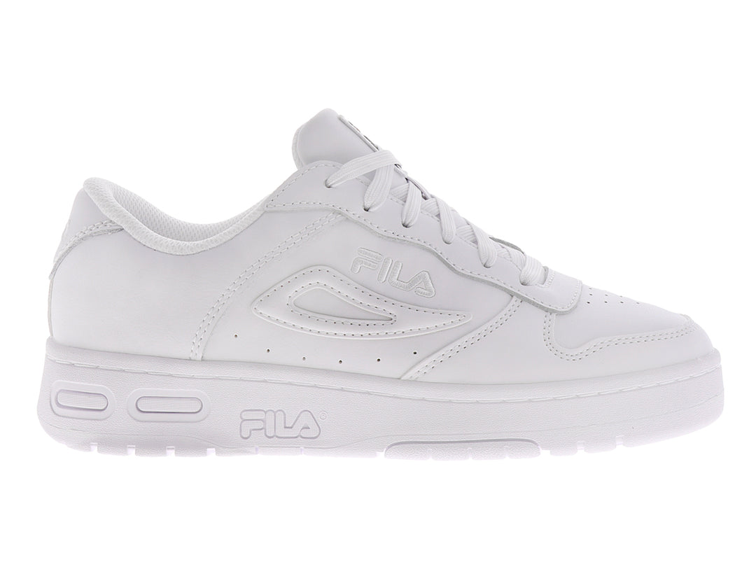 Tenis FILA LNX-100 para niño en color blanco, diseño deportivo de corte bajo con cordones.