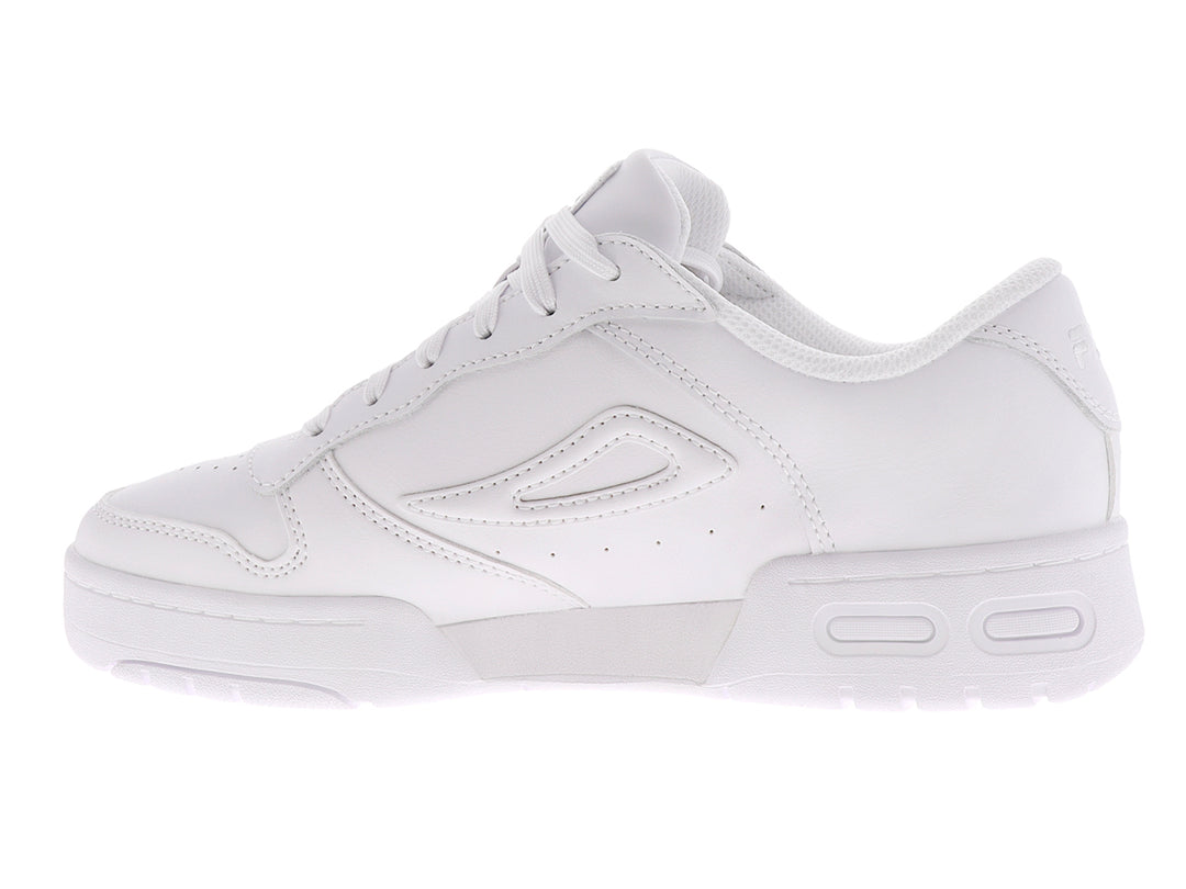 Tenis FILA LNX-100 para niño en color blanco, diseño deportivo de corte bajo con cordones.