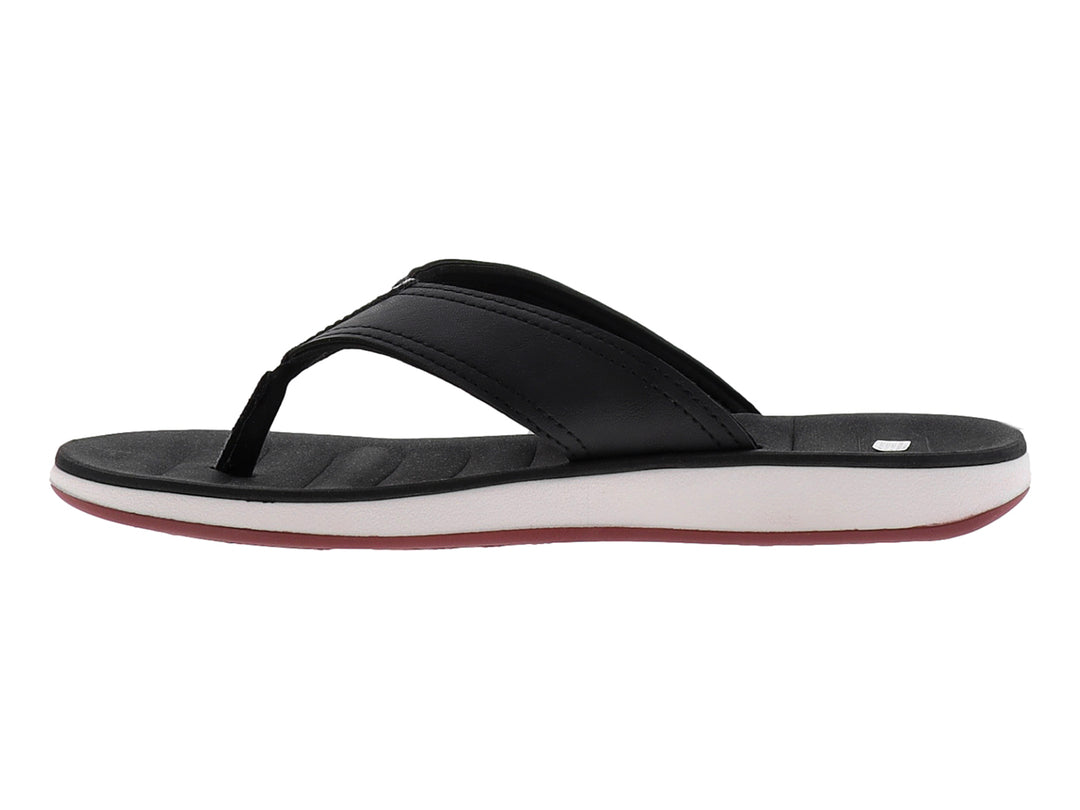 Sandalia Cartago para hombre en colores negro, blanco y bordo con suela acolchada.