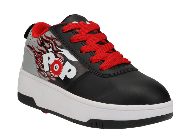 Tenis Patín Heelys Negro con Rojo para Niño