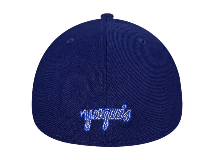 Gorra de béisbol New Era color azul oscuro con logotipo bordado en blanco en el frente.