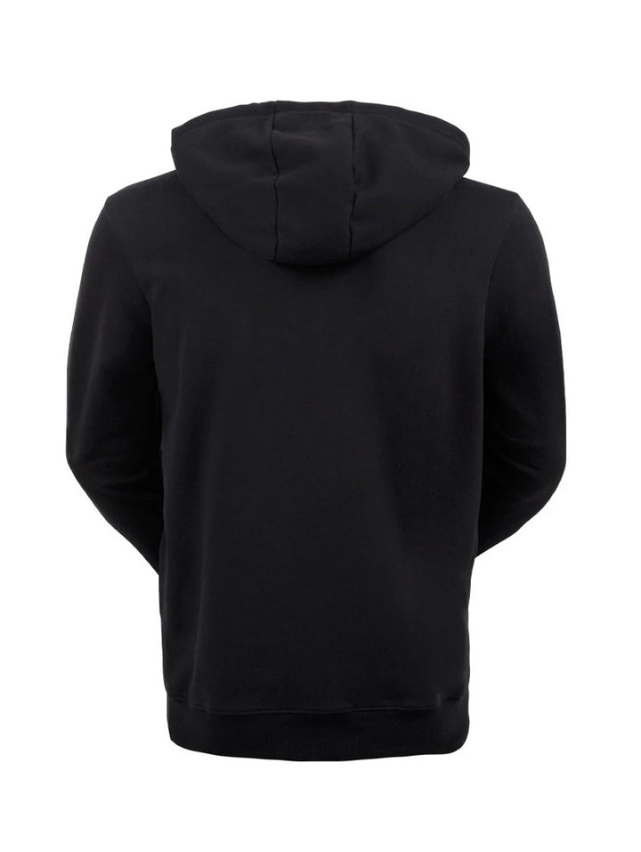 Sudadera negra con capucha de K-Swiss, presenta el logo de Batman en color dorado en el pecho.