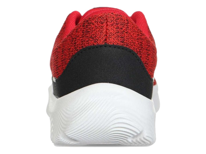 Tenis deportivos Under Armour color rojo con suela blanca y detalles en negro.