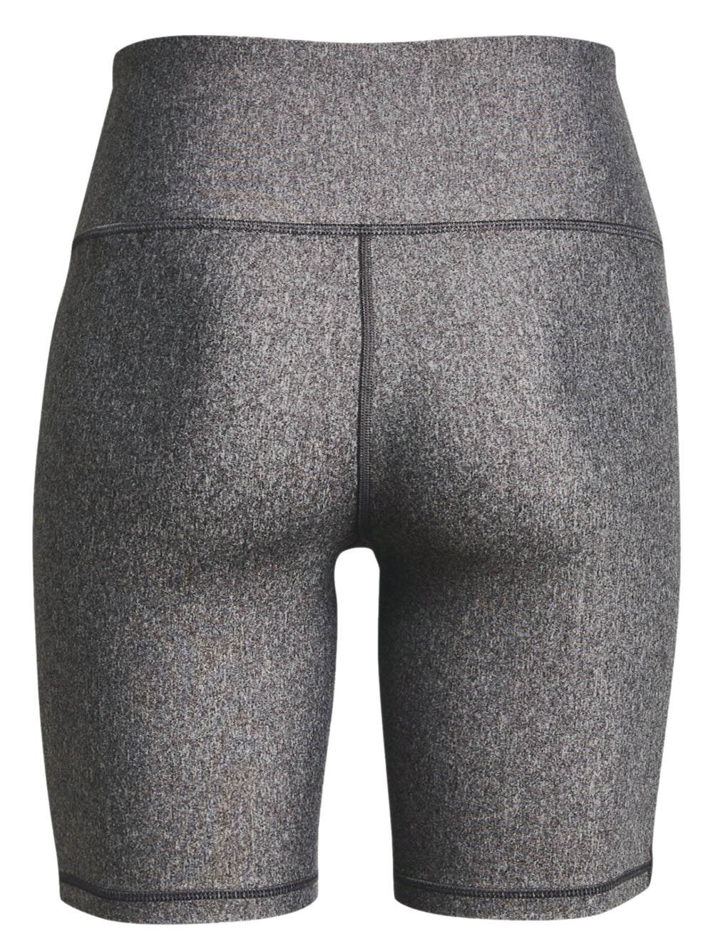 Shorts deportivos ajustados de color gris jaspeado de la marca Under Armour.