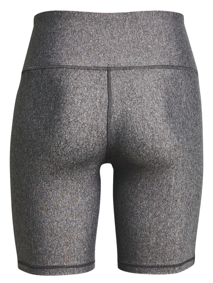 Shorts deportivos ajustados de color gris jaspeado de la marca Under Armour.