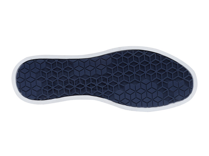 Tenis K-Swiss Roof color azul marino con detalles en vino y suela blanca.