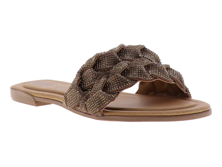 Sandalias Luna Rosa Casual Color Oro