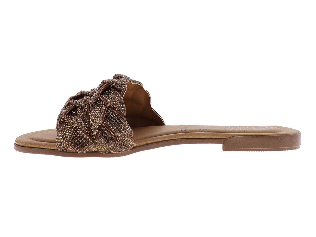 Sandalias Luna Rosa Casual Color Oro