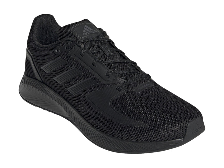 Tenis deportivos Adidas Runfalcon 2.0 en color negro con suela a juego.