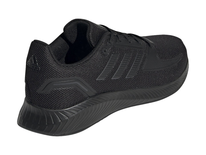 Tenis deportivos Adidas Runfalcon 2.0 en color negro con suela a juego.