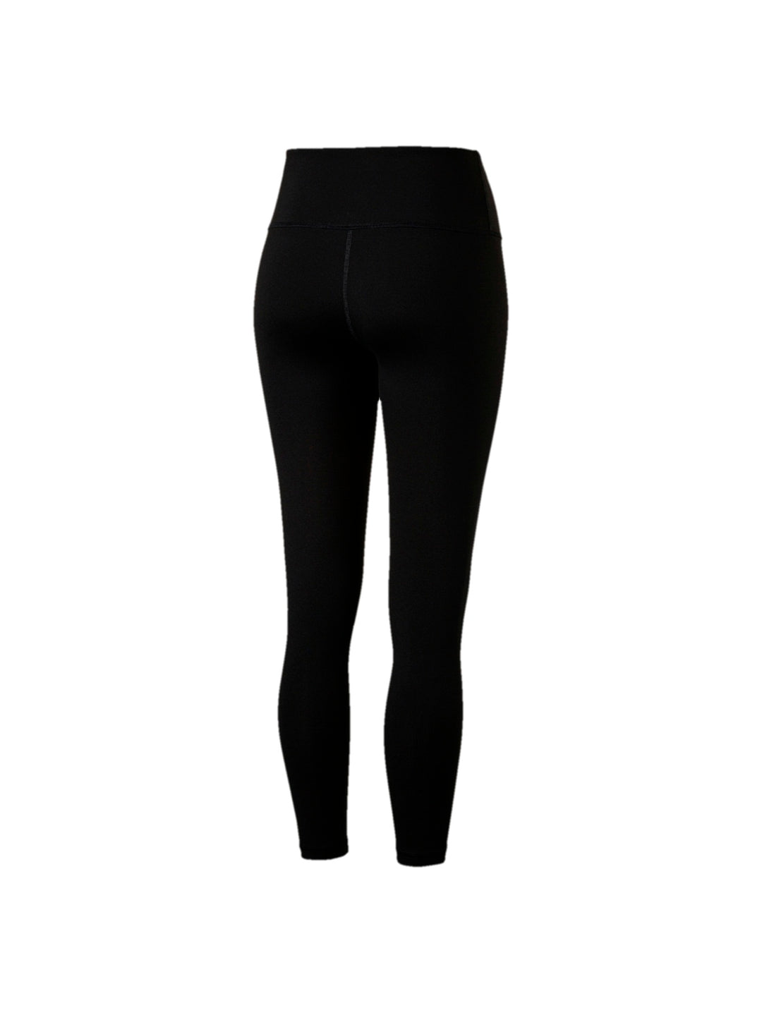 Leggings deportivos PUMA de color negro con logotipo blanco en la pierna.
