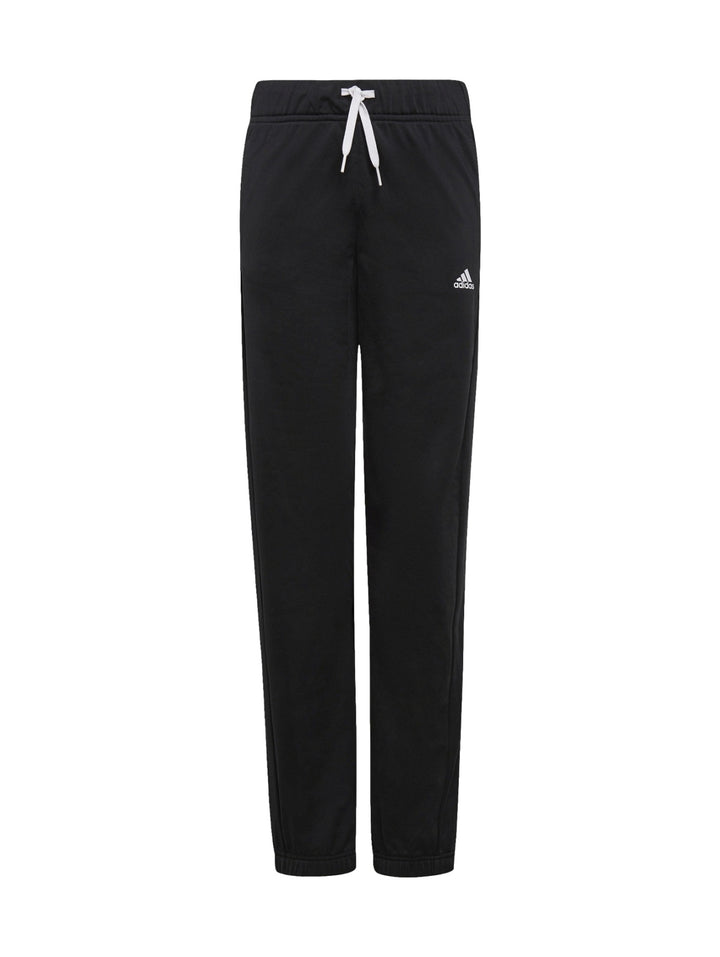 Conjunto deportivo Adidas para niña en color negro, compuesto por chaqueta con cierre y pantalón