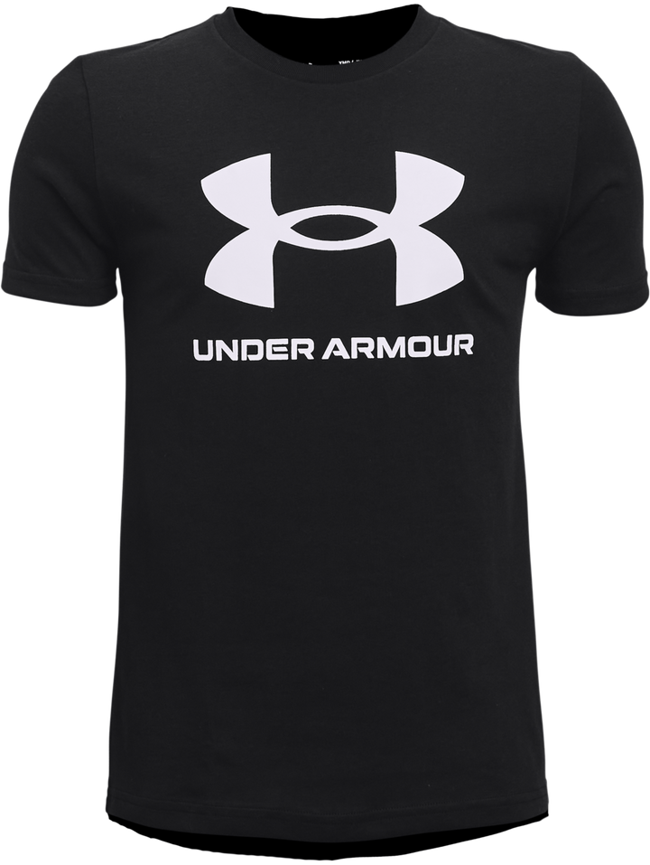 Playera Under Armour Sportstyle Logo Negra para Nino