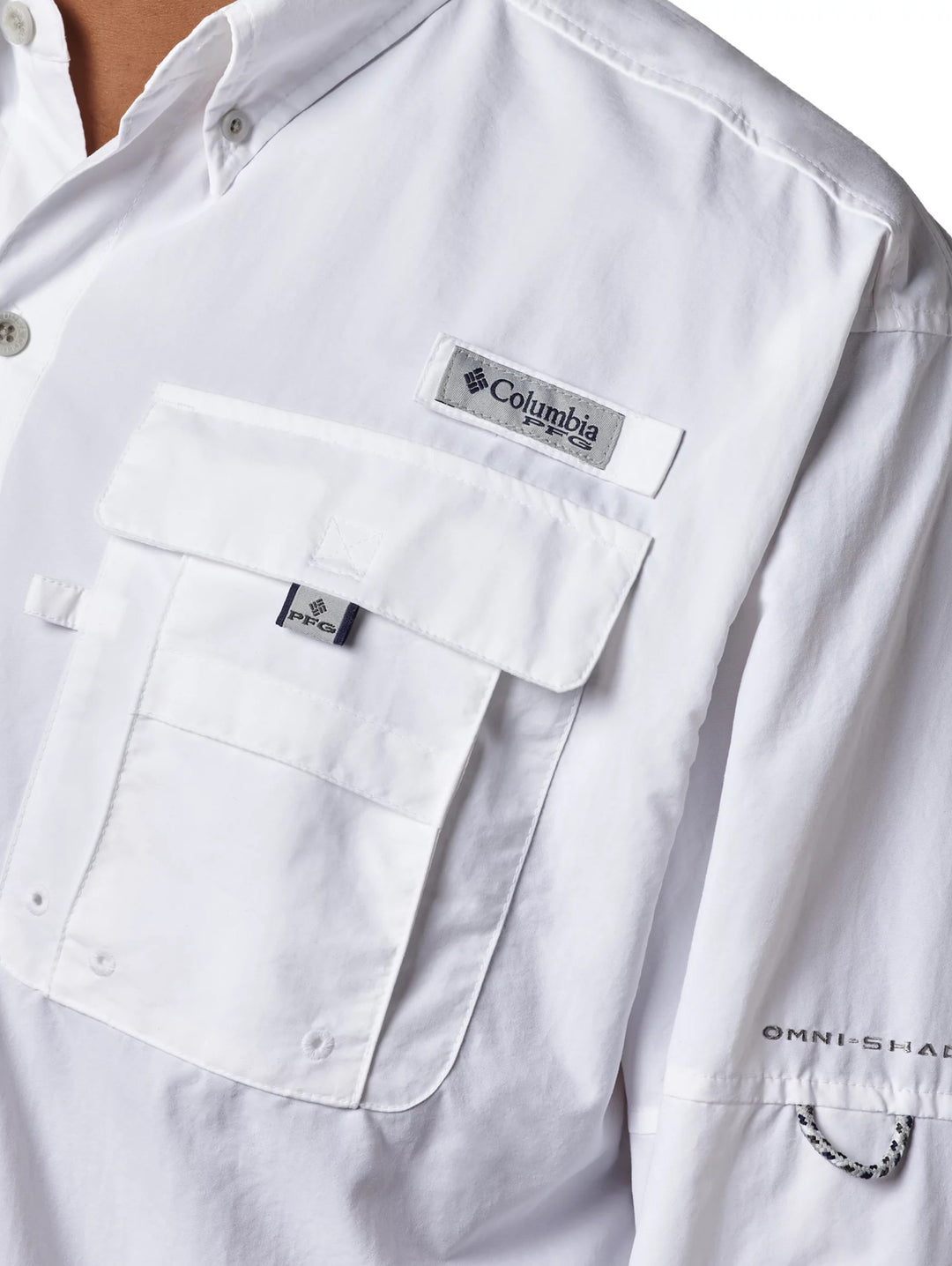 Camisa Columbia Bahama II Manga Larga Blanca para Hombre