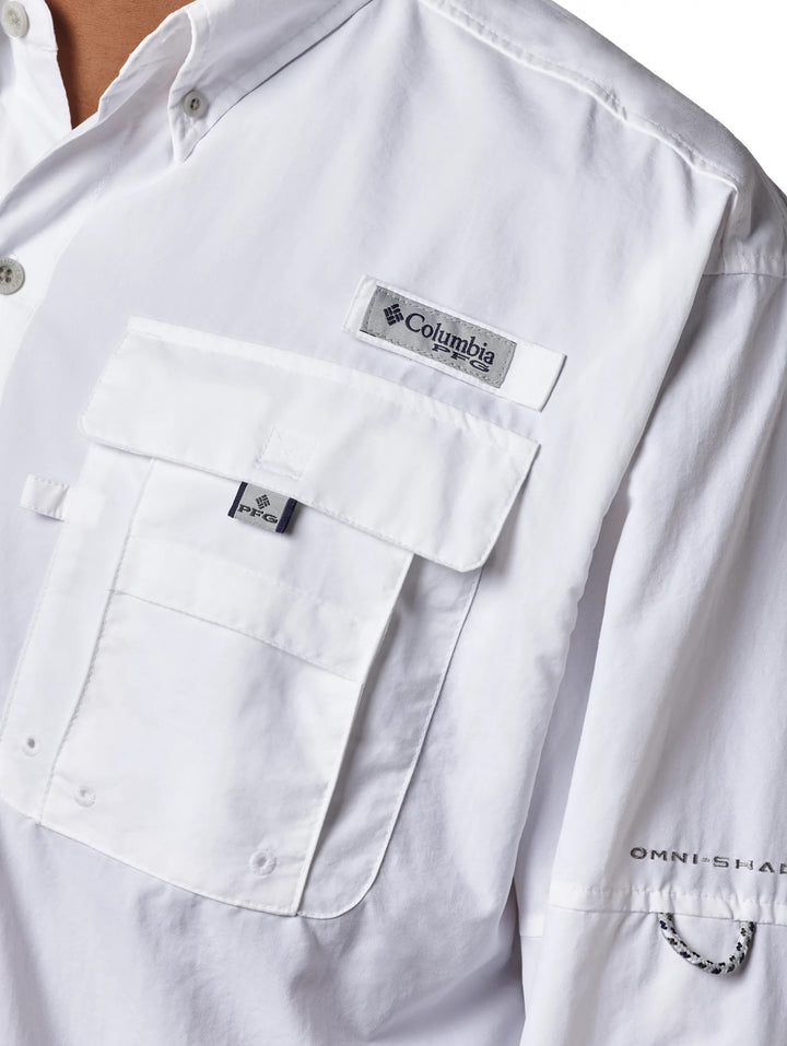 Camisa Columbia Bahama II Manga Larga Blanca para Hombre
