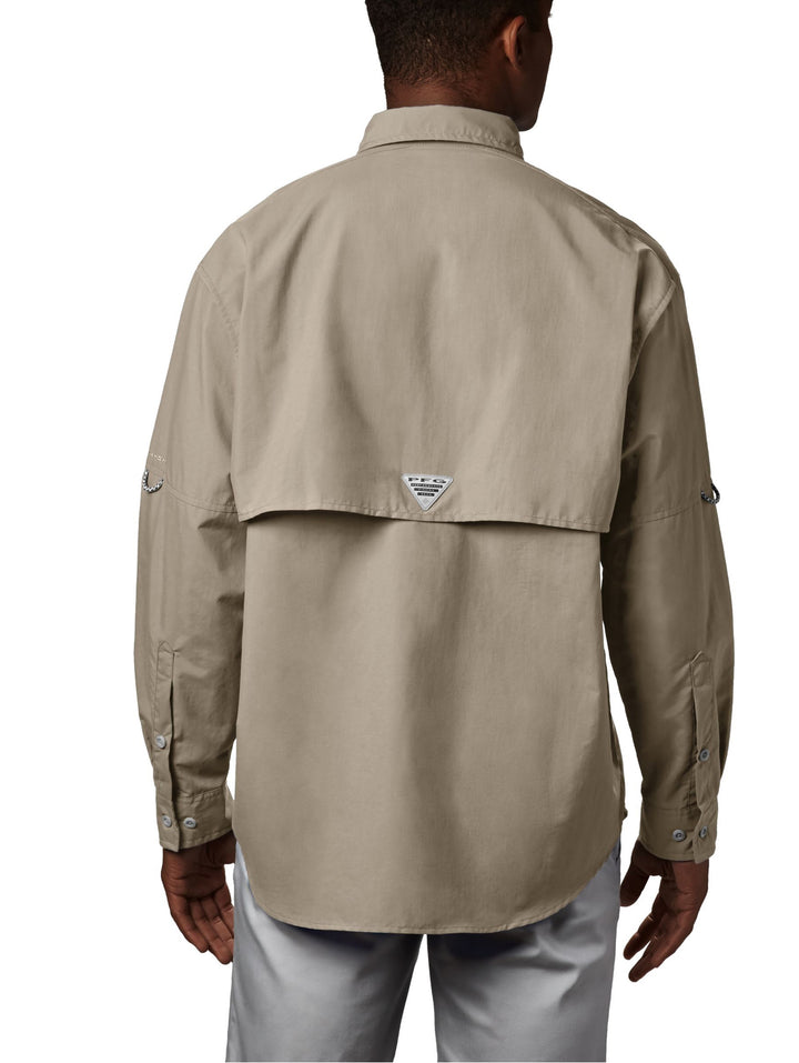 Camisa Columbia Bahama II Manga Larga Color Fossil para Hombre