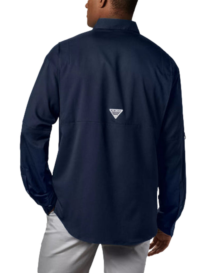 Camisa Columbia Tamiami II Manga Larga Azul Marino para Hombre