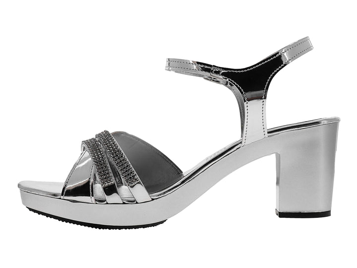 Zapatilla Sary Fiesta Plata para Mujer
