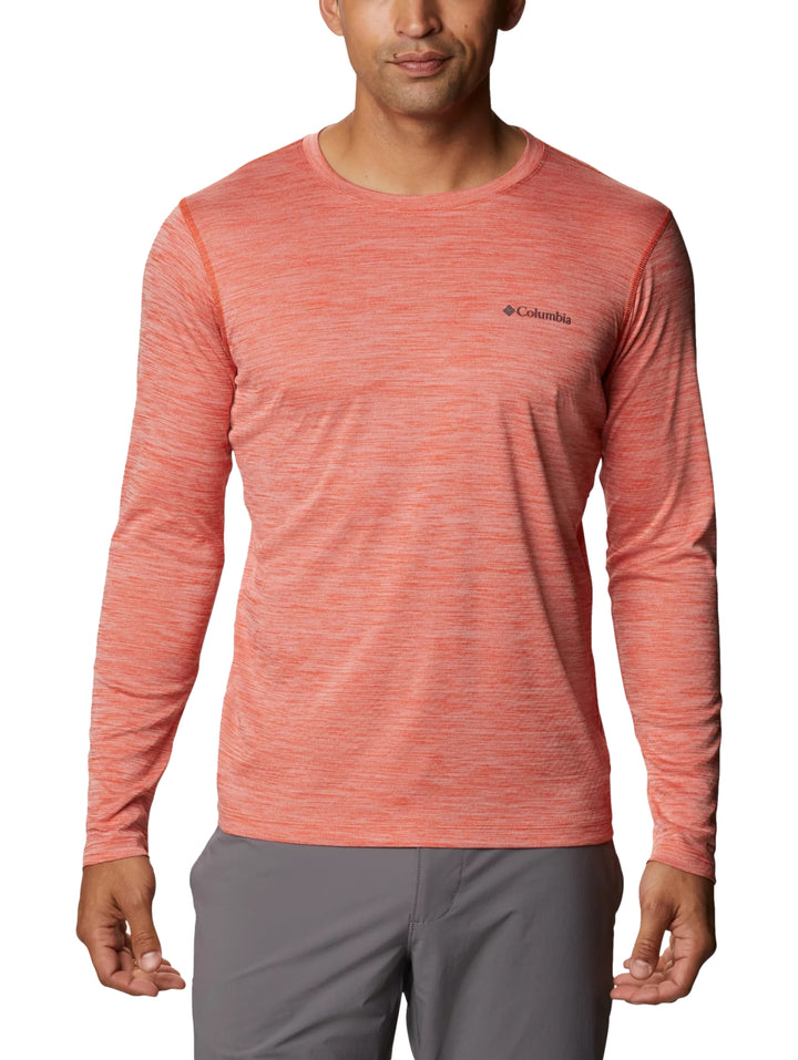 Playera Columbia Zero Rules Manga Larga Naranja para Hombre