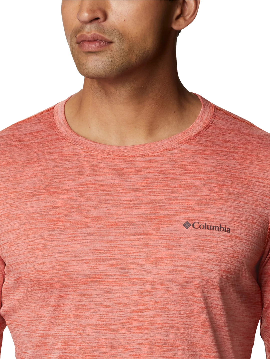 Playera Columbia Zero Rules Manga Larga Naranja para Hombre