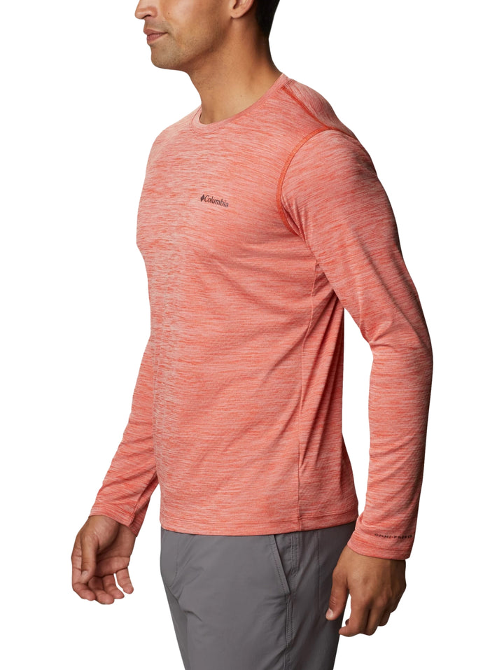 Playera Columbia Zero Rules Manga Larga Naranja para Hombre