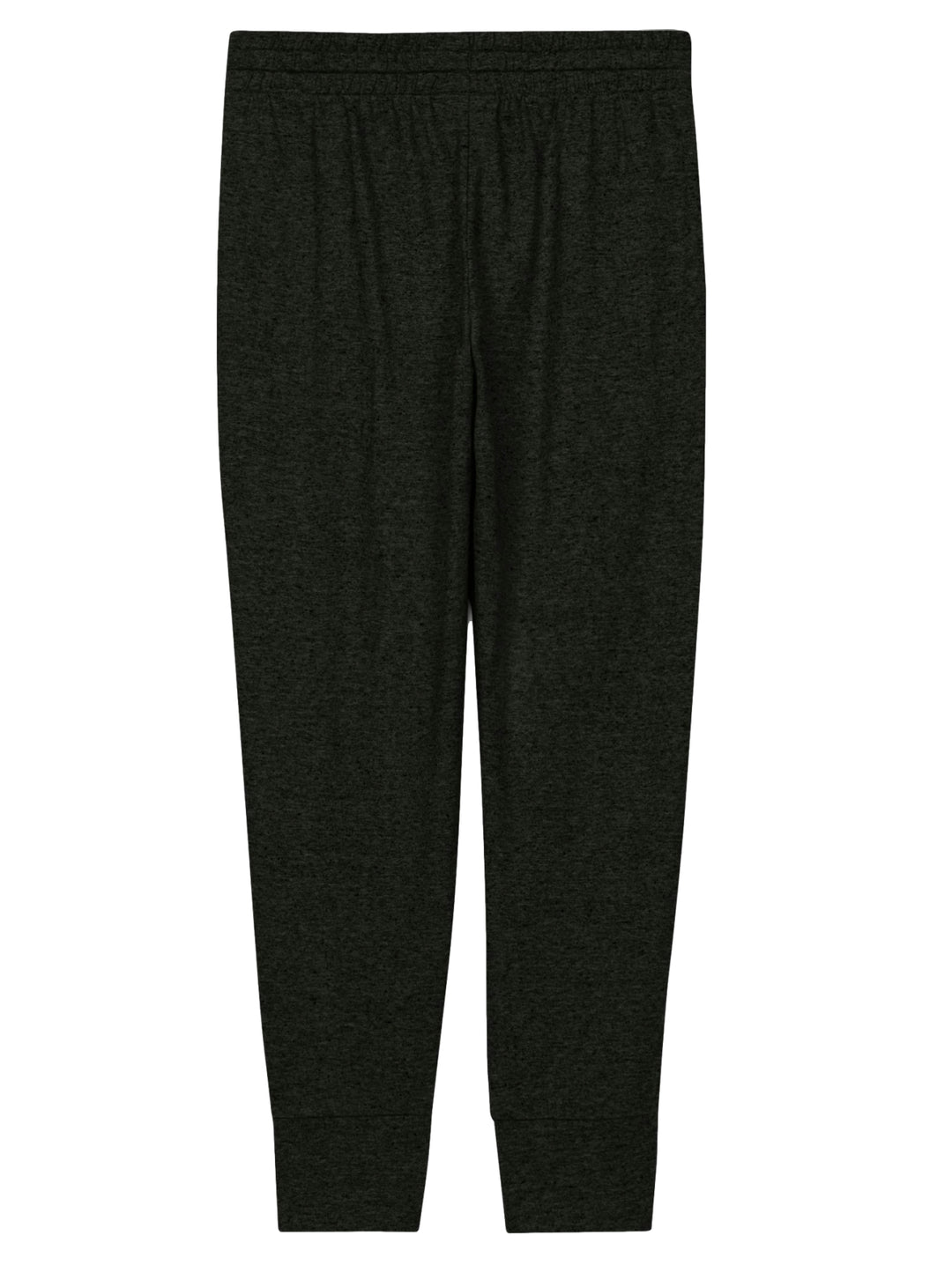 Pantalones deportivos Nike para niña en color negro jaspeado con logotipo blanco.