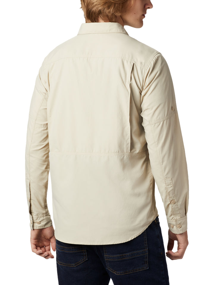 Camisa Columbia Silver Ridge Manga Larga Color Fossil para Hombre
