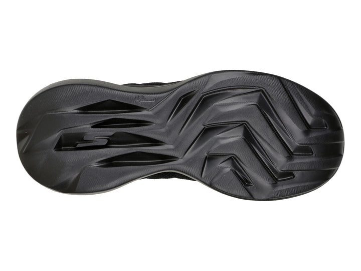 Tenis deportivos Skechers para mujer en color negro con tejido transpirable y suela cómoda.