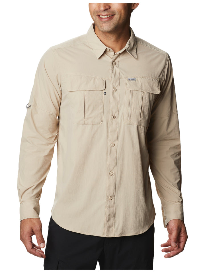 Camisa Columbia Newton Ridge Beige para Hombre
