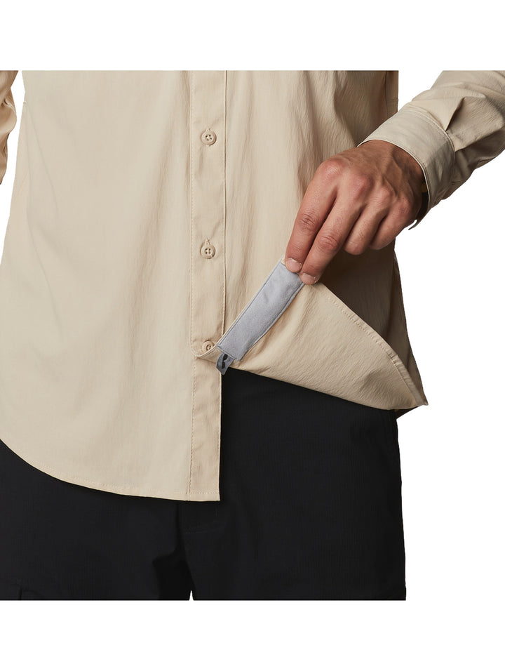 Camisa Columbia Newton Ridge Beige para Hombre