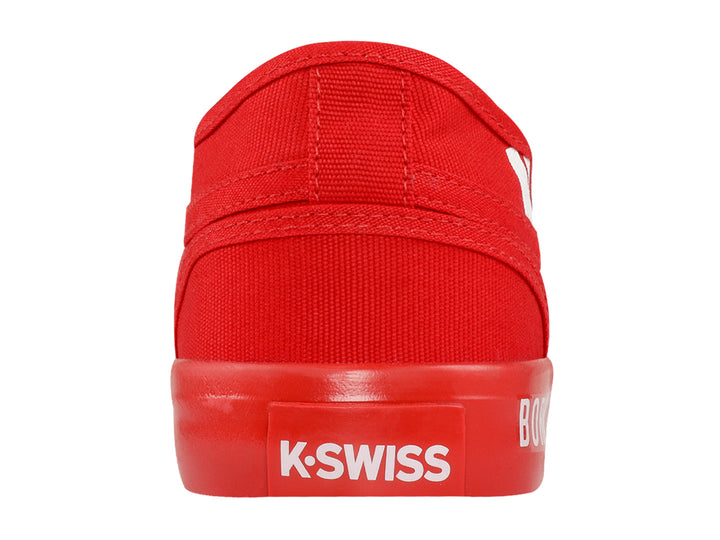 Tenis K-Swiss color rojo con letras blancas &