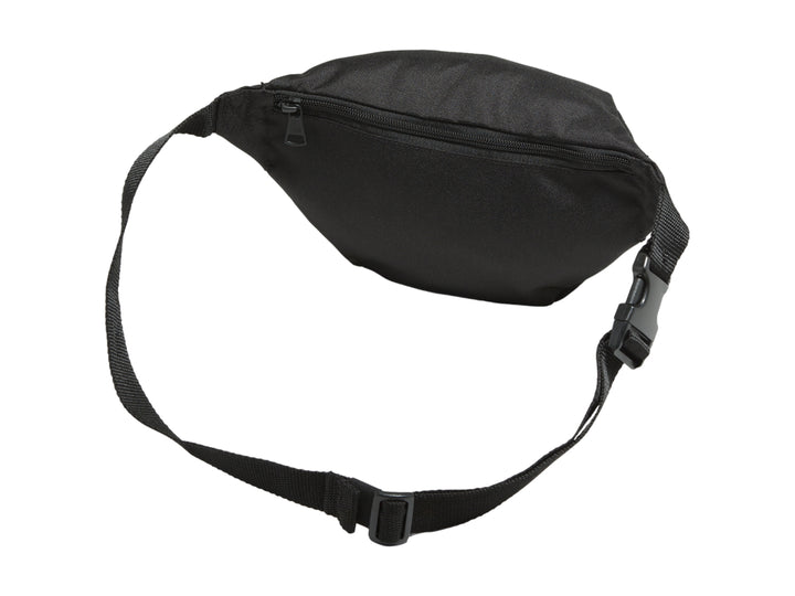 Riñonera Vans color negro con correa ajustable y cierre frontal.