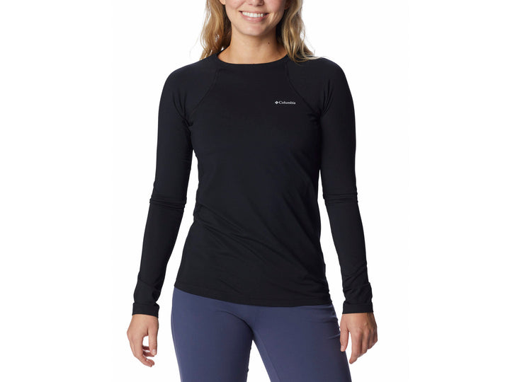 Playera Columbia Manga Larga Color Negro para Mujer