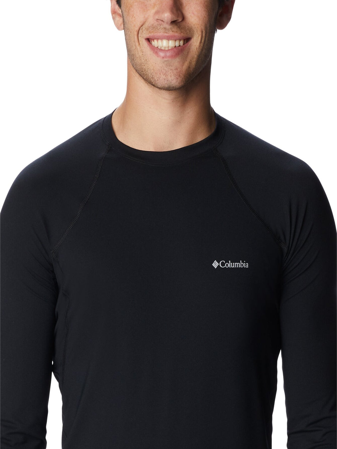 Playera Columbia Manga Larga Negro para Hombre