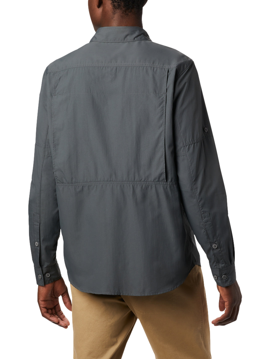 Camisa Columbia Silver Ridge 2.0 Manga Larga Color Gris