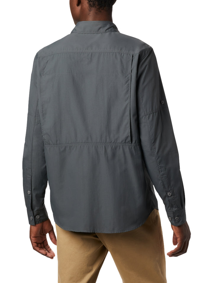 Camisa Columbia Silver Ridge 2.0 Manga Larga Color Gris
