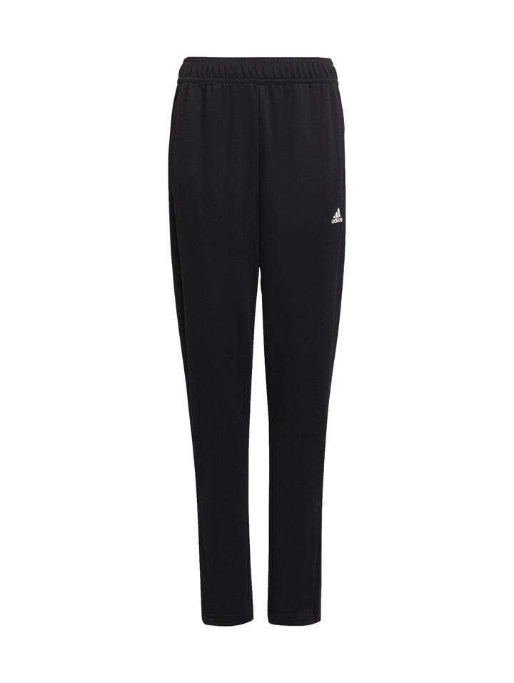 Conjunto deportivo Adidas para niño en color negro con rayas blancas en las mangas.