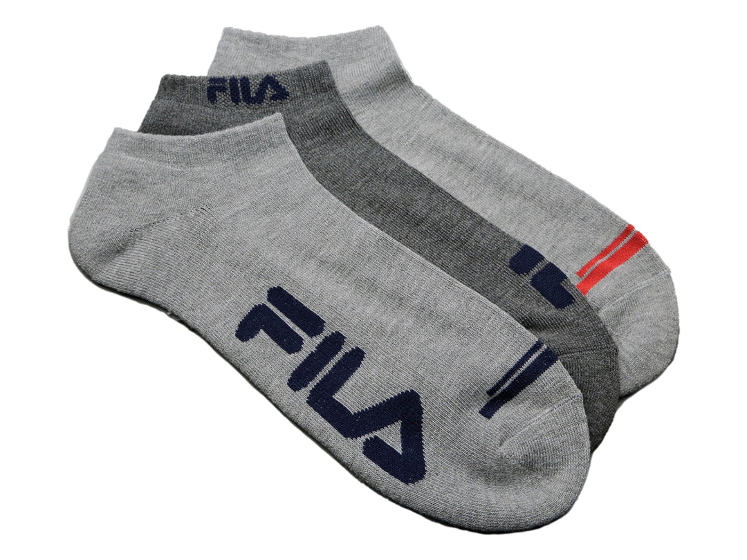 Calcetines FILA Pack 3 Pares Big Logo Gris Multicolor