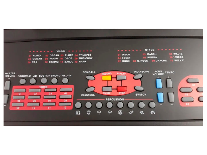 Teclado Musical Kaiser Mitzu 54 Teclas Negro Unisex