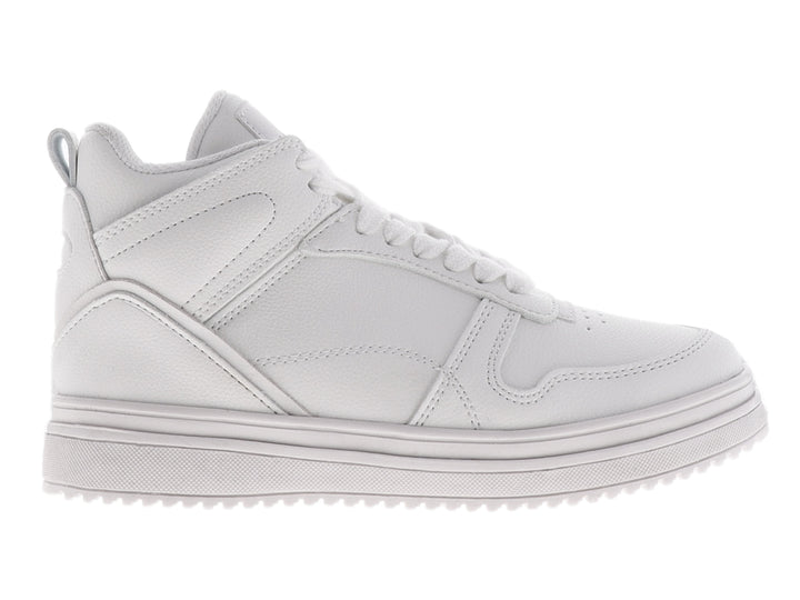 Tenis blancos para niño marca Chabelo con cordones y suela gruesa.