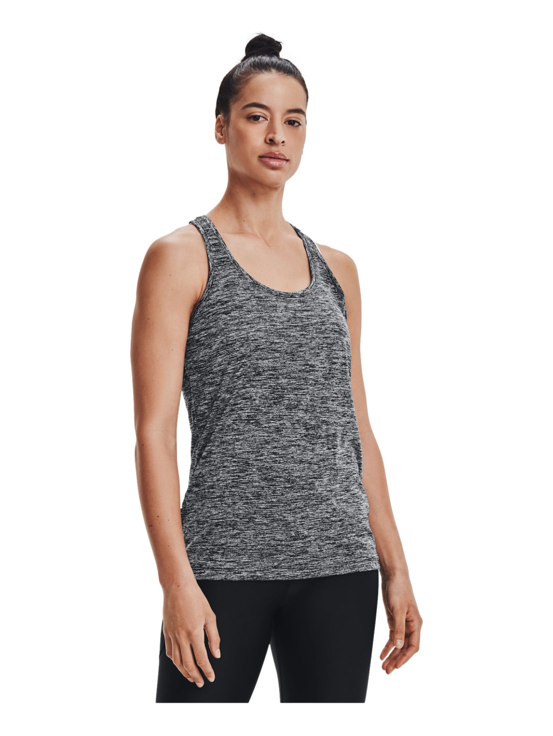 Playera Under Armour Tech Tank-Twist Negro Plata para Mujer