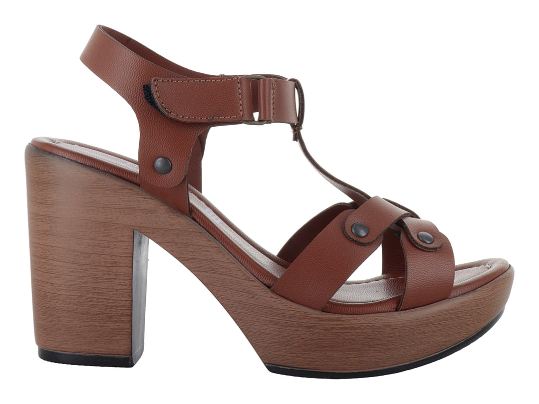 Sandalias MELI&amp;ANA de Plataforma Color Tan